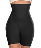 SLIMBELLE Miederhose Stark Formend Miederpant Mit Bein Bauch Weg Figurformende Shapewear Shaping Damen Schwarz 38 40