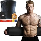 Bauchweggürtel Damen/Herren - Hula Hoop Gürtel - GERUCHLOSER Fettverbrenner für Bauch - Weicher Schwitzgürtel zum Abnehmen zur Rückenstabilisierung und bessere Haltung + Bauchgürtel T