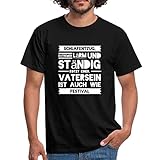 Spreadshirt Schlafentzug Lärm Vatersein Ist Wie Festival Spruch Männer T-Shirt, M, Schw