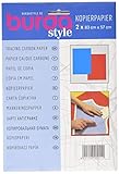 Burda Style Kopierpapier | Schnittmusterpapier | Kopierfolie | 2 Blätter 83 x 57 cm - Blau/Rot, Einheitsgröß