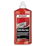 SONAX Polish+Wax Color rot (500 ml) Politur mit roten Farbpigmenten und Wachsanteilen | Art-Nr. 02964000