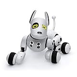 HappyF High-Tech-Roboter, kabellos, interaktiv, mit Fernbedienung, intelligentes elektronisches Hundespielzeug, pädagogisches Kinderroboter, Hundespielzeug, Geburtstag für Jungen und M