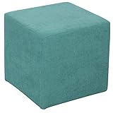 Staboos Sitzwürfel 42cm - Hochwertiger Sitzhocker Pflegeleichter Pouf Hocker - Sitzpouf mit nur 4kg - Sitzcube als perfekte Sitzgelegenheit (Coral_8A)