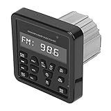 DWMD Marine-Stereo-Empfänger, LCD-Digital-wasserdichter Bluetooth-Audio-Marine-Messgerät-Empfänger Tragbarer Stereo-Lautsprecher-Empfänger mit USB, MP3, AM FM, RCA Aux für ATV-Boot-Auto-Fahrzeug