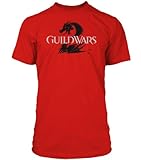Guild Wars 2 T-Shirt - Logo Black on Red, Größe XL