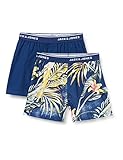 JACK&JONES Mens JACGREENWOOD Woven Trunks 2 Pack Boxershorts, Blue Depths, X-Larg