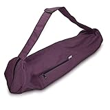 Navaris XXL Yogatasche für Yogamatte aus Baumwolle - Tasche für Yoga Matte mit Reißverschluss Tragegurt - Große Hülle Ø18x72x29cm - div. Farb