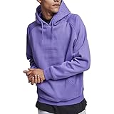 Urban Classics Herren Blank Hoody Kapuzenpullover, Ultraviolet, L