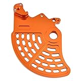 Motorrad hintere Bremsscheibe Rotorschutzschutzabdeckung for K-T-M 690 Duke Enduro. SMC SMR. Husqvarna 701 Enduro. SM. Alle Jahre (Color : Orange)