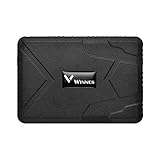 Winnes GPS Tracker, Starker Magnet Auto LKW Fahrzeug GPS Tracker 120 Tage langes Standby GPS Ortung, Wasserdichter Realzeit Tracking GPS Locator Professional Anti-Diebstahl GPS Alarm Verfolg