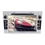 CHENQIAN Autoradio Autoradio 2Din Car Player 7in Kapazitiver Bildschirm Stereo Audio Video für Android 9.0 Passend für Opel Astra/Antara/Vivaro, Weiß