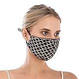 Zolimx 5 Stück Glitzer Mundschutz Pailletten-Maske Multifunktionstuch Party Glänzend Mund Nasenschutz Winddicht Atmungsaktiv Baumwolle Stoffmaske Mode Pailletten Halstuch Bandana Maske S