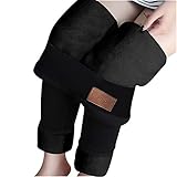 BIBOKAOKE Damen Thermo Gefüttert Winter Warme Hose, GefüTterte Leggings Mädchen Lang High Waist Jogginghose Thermohose Damen Winter GroßE GrößEn Yogahosen Herbst Winter E