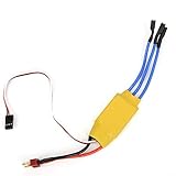 Changor Praktisch ESC, 30A./ Platzen Strom 40A. 5.6v.——16.8V. 45. x 24. x 11mm Sensorlos Bürstenlos Motor mit Silikon und Metall zum Kt. Planke Fest-Flügel D