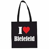 Reifen-Markt Tasche I Love Bielefeld Größe 38x42 Farbe Schwarz Druck W