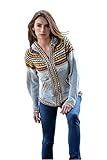 Gamboa - Alpaka Cardigan mit Kapuze - Alpaka Strickjacke - Grau - Alpak
