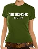 Touchlines Girlie T-Shirt How I Met Your Mother - THE BRO CODE, olive, L, D1743