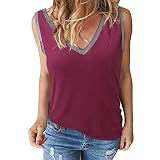 Asymmetrisches Shirt Big Shirt Damen Hemdbluse Schwarz Damen T-Shirts Karobluse Damen Tops Neckholder Shirt Sterne Oversize Shirt Damen Vintage Tops Shirts Tshirts Damen S