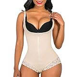 Unterbrust Taillenformer Figurformend Shaping Bodysuit Sport Korsett Damen Verstellbar Shapewear Mit Haken Schlankheitsanzug Bauchkontrolle Modellierung ReißVerschluss Bodysuit Spitze Verb