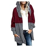 Kuschel Jacke Bluse Weihnachten lila Pulli Coole blusen schulterfrei Damen Rollkragenpullover Damen Oversize t-Shirt Damen v Ausschnitt Hemd Damen Sommer Lange Tunika blusen Shirt Sp