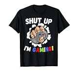 Sei Leise Ich Zocke! Retro Controller Gamer Herren T-S
