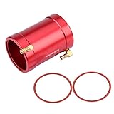 Topiky RC Wasserkühlmantel Kit, 40mm Wärmeableitung Wasserkühlung Metallmantel RC Modell Bootsmotor Wassergekühlter Adapteranschluss mit Gewinde Zubehör Ersatzteile, R
