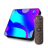 Nicoone Android 11.0 TV Box Smart Box 2GB RAM 16GB ROM RK3318 64bit 4K 2.4G 5G Dual Band WiFi + BT4.0 Quad-core 64-bit TV Box with IR Remote EU Plug