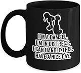 Jackgold Honey Coffee Mug for Best Gifts Im A Damsel Im In Distress I Can Handle This Coffee Mug Cup (Heating, Color is Changing) Megara Hercules Gift Merchandise Shirt Sticker Decal Art D
