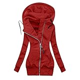 Saingace Trenchcoat Damen - MäDchen Edel Cool Gestreift Street Wolle Hoodie Damen Weiss 100% Baumwolle Elegant Grau Dicke Kuschelig Kapuzenpullover Damen ReißV