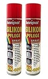 Preisjubel 2 x 400ml karipol Silikonpflegespray, Silikonspray, Silikon Pflege Spray, Gummispray