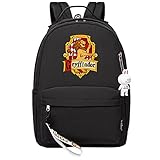 MMZ Cooler Student Casual Leichter Rucksack - Reiserucksack für die Schule Wasserdichte Büchertasche, Tiermusterdruck Slytherin (schwarz)