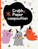 Graph Paper Composition: Halloweens Phantom Squares 4x4 Wide Ruled Paper For School, College, Writhing, Perfect Size 8.5'11' 120 pages Great Gift For Boys, Girls, T