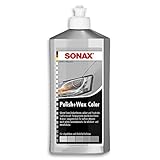 SONAX Polish+Wax Color silber/grau (500 ml) Politur mit grauen Farbpigmenten und Wachsanteilen | Art-Nr. 02963000