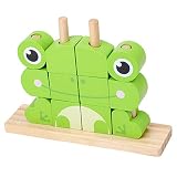 FMGFGFMG Spielsets Frühe Kindheitserziehung für Kinder, passendes Spielzeug in Tierform, lustige und sich ständig verändernde Bausteine (Farbe: Frosch)