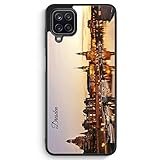 Panorama Dresden - Silikon Hülle für Samsung Galaxy A12 - Motiv Design Skyline Silhouette Schön - Cover Handyhülle Schutzhülle Case S