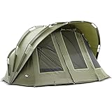 Lucx® Bobcat Angelzelt 2 Mann Bivvy Karpfenzelt 2 Personen Anglerzelt Carp Dome Fishing Tent Camping