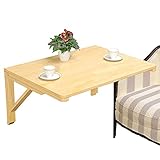 Faltbarer Wandtisch An Der Wand Montiert Falten Wandtisch, Wäschestation Aus Holz mit Stativhalterung, für Schlafzimmer/Arbeitszimmer/Küche Kleiner Raum (Color : L x W, Size : 100x50cm)