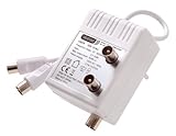 Vivanco STVZV 15S-NJ DVB-C / DVB-T TV-Zweigeräteverstärker (Koax-Kupplung - 2x Koax-Stecker)