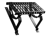 DACHTRITT Steigtritt Kaminpodest 60 cm Komplett für Metalldachpfanne Blechpfanne (Blechpfannenmodul: 350 mm / 35 mm, RAL 9005 - Schwarz)