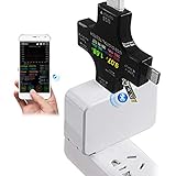 USB-Typ-C Sicherheitstester, USB-C-Messgerät, USB-Voltmeter, Tester Typ C, USB-Multimeter, Stromkapazität, AMP Ladegerät, Power Current Meter PD T