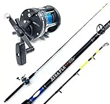 Fladen Fishing Norwegen Angelset Combo Boot Hochsee Rute 2,10m 20-30 lbs/Bootsrute + Multirolle + S