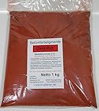 Pigmentpulver Oxid Rot 1kg, Eisenoxid Pigment Trockenfarbe Z
