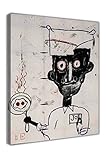 Jean Michel Basquiat Augen und Eier 111(80x106cm（31x42inch）,gerahmt)