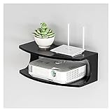 JIE KE Multifunktion 2 Tier-Router-Aufbewahrungsbox, Floating-Regal für TV-Komponenten, Wandmedienkonsole, für Kabelkästchen/Router/Remote/DVD-Player/Game-Konsolen Kreative dekorative Aufbewahrungsb