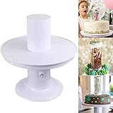 MTUPOC 2 In 1 Überraschung Geburtstagstorte Popping Stand, kreative Pop-up versteckte Geschenk Kuchenhalter Hochzeitsfeier Dekor Kuchenständer (10inch)