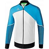 Erima Kinder Präsentationsjacke Premium One 2.0 weiß/Curacao/schwarz 128