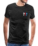 Spreadshirt Die DREI Fragezeichen Kleines Logo Männer Premium T-Shirt, XXL,