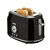 Bourgini Retro Toaster Black