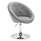 SVITA Havanna Sessel Lounge Clubsessel Drehsessel Stoff Cocktailsessel Retro Barhocker G