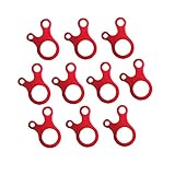 10 Stück Camping-Zelt-Schnur-Seil Fastener Guy Line Runner Karabiner-Haken-Aufhänger Tightener Wind Seil Schnalle Zelt Zubehö